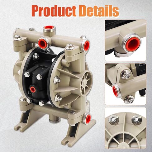 66605J-3EB 1/2 Inch Plastic Diaphragm Pump Compatible with Ingersoll Rand ARO Air Compressor 66605J3EB in Saudi Arabia