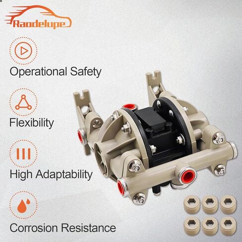 66605J-3EB 1/2 Inch Plastic Diaphragm Pump Compatible with Ingersoll Rand ARO Air Compressor 66605J3EB in Saudi Arabia