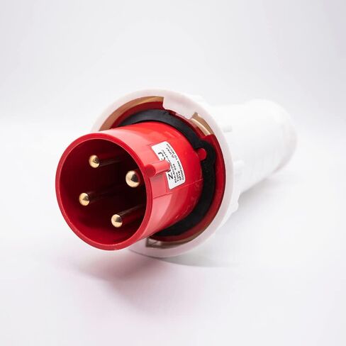 موصل صناعي التوصيل 4P 63A 380V-415V 3P + E 6h IP67 in Kuwait