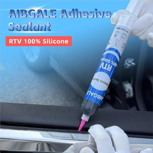 مانع تسرب لاصق من السيليكون بنسبة 100% من RTV، مانع تسرب عازل أسود، سدادة سيليكون مقاومة للماء للسيارات للزجاج الأمامي، والأبواب، ولوحات الدوائر، وأجهزة الاستشعار - 1.06 أونصة، مقاوم للحبر، غير موصل in Kuwait