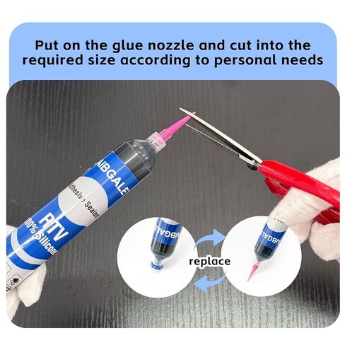 مانع تسرب لاصق من السيليكون بنسبة 100% من RTV، مانع تسرب عازل أسود، سدادة سيليكون مقاومة للماء للسيارات للزجاج الأمامي، والأبواب، ولوحات الدوائر، وأجهزة الاستشعار - 1.06 أونصة، مقاوم للحبر، غير موصل in Kuwait