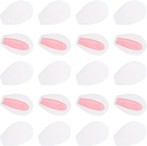 EXCEART Mini Bunny Ears Rabbit Ear Headwear 20pcs DIY Crafts for Hair Clips Headband Hair Ties Scrapbooking DIY Craft Christmas Party Supplies in Kuwait
