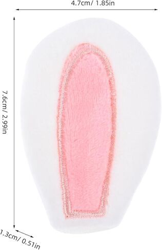 EXCEART Mini Bunny Ears Rabbit Ear Headwear 20pcs DIY Crafts for Hair Clips Headband Hair Ties Scrapbooking DIY Craft Christmas Party Supplies in Kuwait