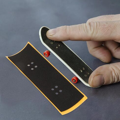 SUPVOX 12 Pcs Fingerboard Grip Tape: Perforated Foam Grip Stickers for Finger Skateboard Decks - 38x110mm with 8 Holes - Strong Adhesive Replacements in Saudi Arabia