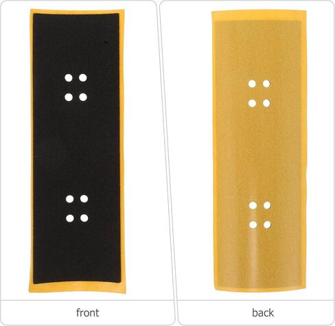 SUPVOX 12 Pcs Fingerboard Grip Tape: Perforated Foam Grip Stickers for Finger Skateboard Decks - 38x110mm with 8 Holes - Strong Adhesive Replacements in Saudi Arabia
