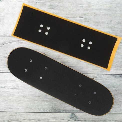 SUPVOX 12 Pcs Fingerboard Grip Tape: Perforated Foam Grip Stickers for Finger Skateboard Decks - 38x110mm with 8 Holes - Strong Adhesive Replacements in Saudi Arabia