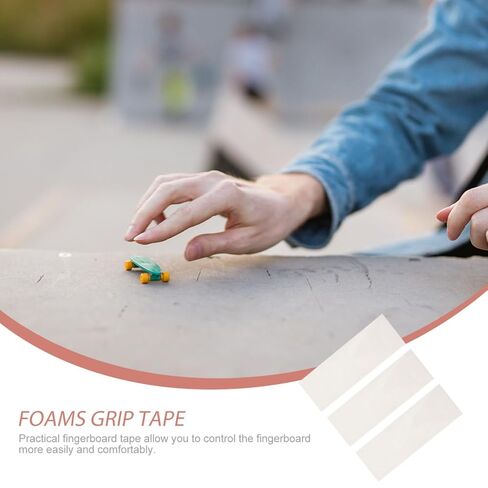 balacoo 3-Pack Self-Adhesive Fingerboard Tape Transparent Foam Grip Pads for Mini Skateboards Non-Slip Cushioning Replacement Stickers for Finger Skateboards in Saudi Arabia