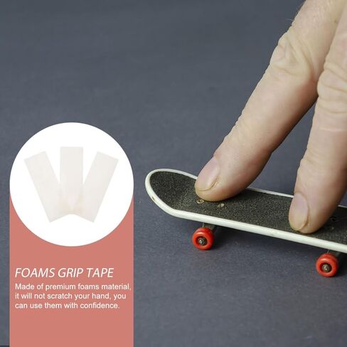 balacoo 3-Pack Self-Adhesive Fingerboard Tape Transparent Foam Grip Pads for Mini Skateboards Non-Slip Cushioning Replacement Stickers for Finger Skateboards in Saudi Arabia