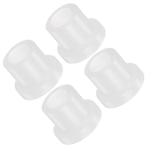 4pcs Flanged Sleeve Bearing - [10.2mm x 13mm x 10.1mm] Nylon Oilless Bushing for Equipment Machine Use | White in Kuwait