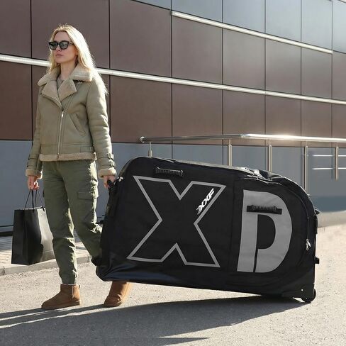 Bike Travel Bag With Wheels for 26/27.5/29in MTB & 700C Road Road Bike Travel Case Waterproof Oversized Capacity Bikes Box Bicycles Pro Transport Bikes Cover Wheel Protection Tubes & in Kuwait