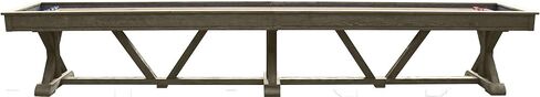 Playcraft Brazos River 14' Weathered Gray Pro-Style Shuffleboard Table in Kuwait