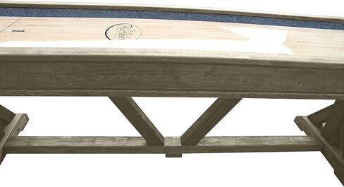 Playcraft Brazos River 14' Weathered Gray Pro-Style Shuffleboard Table in Kuwait