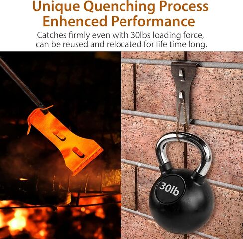 مشابك خطاف من الطوب (12 قطعة) للتعليق في الهواء الطلق، شماعات من الطوب تناسب الحجم القياسي من الطوب من 2-1/4 بوصة إلى 2-3/8 بوصة في الارتفاع، مشابك جدارية شديدة التحمل من الطوب للتعليق بدون حفر أو أظافر in Kuwait