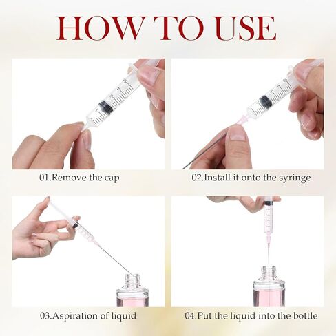 5ML Plastic Perfume Syringes Extractor Decanter Kit, 4Pcs Refillable Perfume Refill Tool with Blunt-tip Stainless Needle Tip for Ink Pen Printer Filling Dispensing Measuring in Saudi Arabia