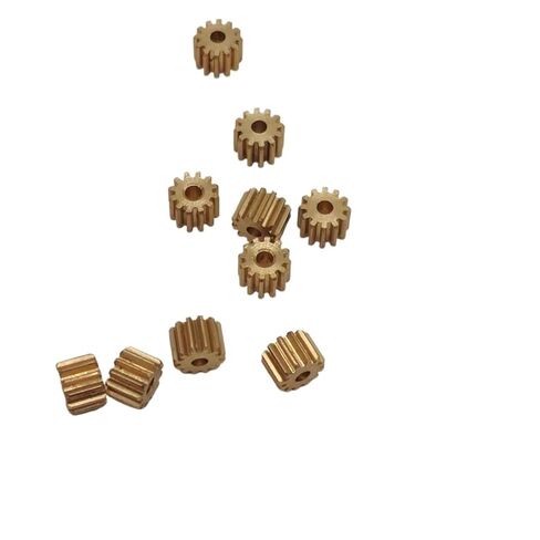 10pcs 0.8 Module 10T Copper Pinion Gear,3mm 3.17mm 4mm 5mm Inner Hole Sizes(4MM BORE) in Saudi Arabia