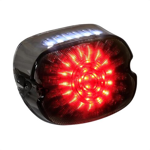Motorcycle LED Rear Tail Light Smoked Turn Signal Taillights Low Profile Replacement for Harley Dyna Sportster 883 1200 Road King in Kuwait