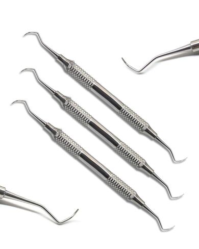 Barnhart Periodontal Curette 5/6 – Double-Ended Surgical Stainless Steel Universal Curette, Autoclavable, Ergonomic Handle (Pack of 5) in Saudi Arabia