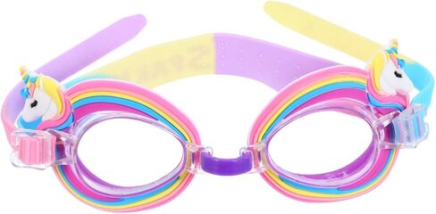 PRETYZOOM Anti-Fog Swimming Goggles for Kids Cute Unicorn Design with Adjustable Strap Comfortable Silicone Fit Perfect for Toddlers Age 3-6, 6.10 X 2.16 X 1.57 Inches in Kuwait