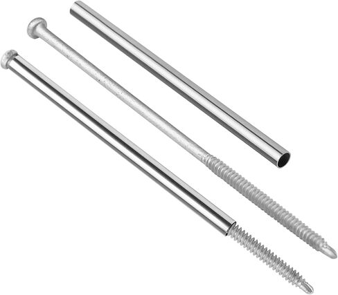 Xadnitu 10 Pieces 7" Gutter Screws with Stainless Steel Ferrules and Driving Tool for Eave Gutters Fastening, Fixing, Replacing or Gutter Guards Sagging Solution in Kuwait