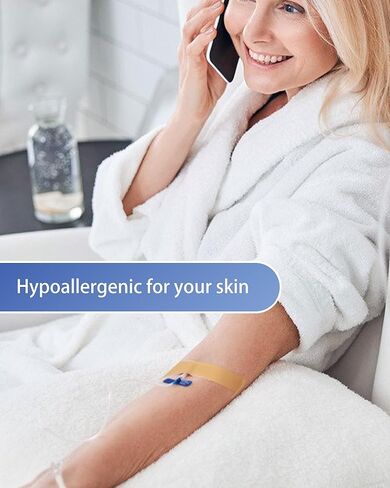 شريط CAREUS فائق المقاومة للماء، خالٍ من اللاتكس، شريط طبي رغوي مرن - 2.54 سم × 5 ياردات، يؤمن الضمادات ويحافظ على الجروح جافة ومرنة وطويلة الأمد - مجموعة 4 لفات للعناية بالجروح in Kuwait