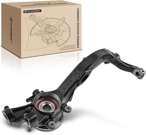 A-Premium Front Steering Knuckle & Wheel Bearing Hub Assembly Compatible with Audi A4 (Quattro) 1996-2001, A6 (Quattro) 1998-2001, VW Passat 1998-2005, Right Passenger Side, Replace # 8D0407258AM in Kuwait