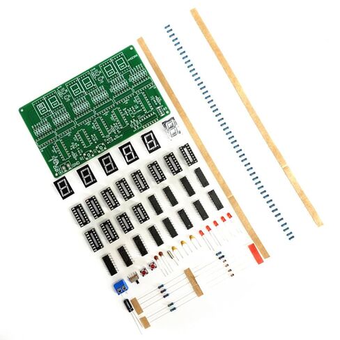 Professional Digital Clock Circuit Board Set With 6 Digit Display For Electronics Engineering Students And Hobbyists Laboratory Digital Timer Circuit in Saudi Arabia