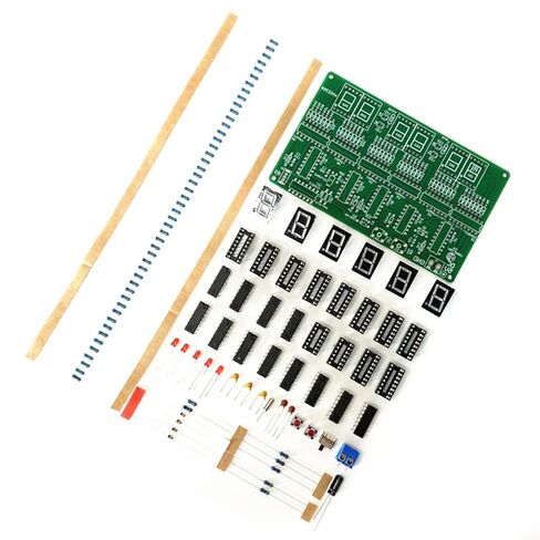 Professional Digital Clock Circuit Board Set With 6 Digit Display For Electronics Engineering Students And Hobbyists Laboratory Digital Timer Circuit in Saudi Arabia