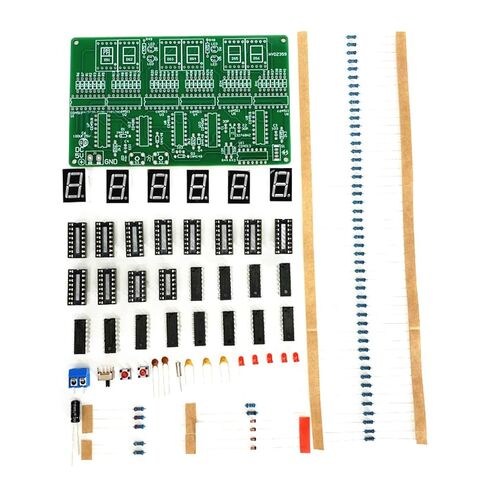 Professional Digital Clock Circuit Board Set With 6 Digit Display For Electronics Engineering Students And Hobbyists Laboratory Digital Timer Circuit in Saudi Arabia