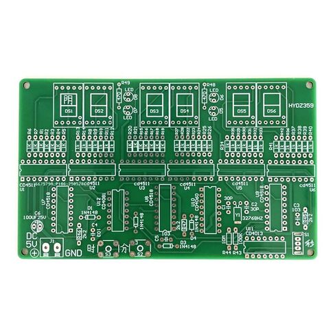 Professional Digital Clock Circuit Board Set With 6 Digit Display For Electronics Engineering Students And Hobbyists Laboratory Digital Timer Circuit in Saudi Arabia