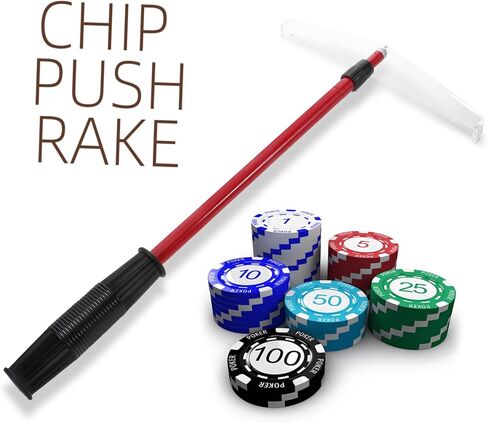 HANABASS Poker Chip Rake Dealer Chip Pusher Portable Poker Accessories for Collecting During Games in Kuwait