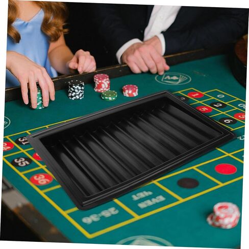 Toyvian Portable Acrylic Poker Chip Tray Transparent Storage for Chips Efficient Organization for Game Tables for Home and Night Parties Holds in Saudi Arabia