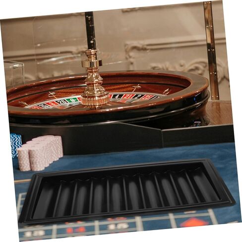Toyvian Portable Acrylic Poker Chip Tray Transparent Storage for Chips Efficient Organization for Game Tables for Home and Night Parties Holds in Saudi Arabia