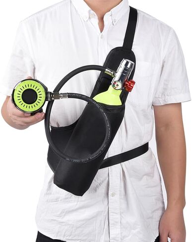 طقم صمامات غوص من الألومنيوم للطيران سعة 1 لتر، أخضر - دقة الضغط العالي، أمان الانفجار، مثالي للغوص والغطس in Kuwait