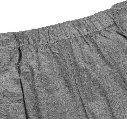 Breathable Elderly Urinary Trousers for Men, Modal Fabric, Deep Gray 5-Point Shorts, Comfortable Patient Care Pants for Incontinence and Bedridden Use in Saudi Arabia