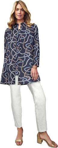 Jessica London Women's Plus Size Georgette Button Front Tunic in Kuwait