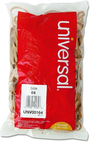 Universal 00164 Rubber Bands, Size 64, 3-1.2 x 1/4, 320 Bands/1lb Pack (UNV00164) in Kuwait