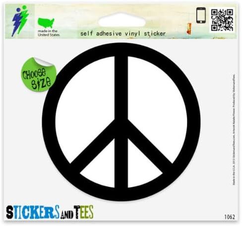 Peace Sign Liberal Coexist Vinyl Car Bumper Window Sticker 2" x 2" in Saudi Arabia