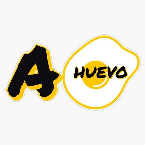 Ahuevo Mexican Phrase Sticker Vinyl Bumper Sticker 6 Mil Thick - Size 5" in Saudi Arabia