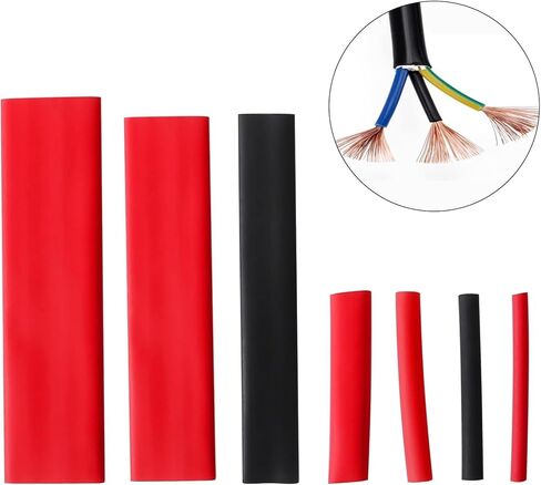 127PCS Heat Shrink Tubing 2:1 Wire Cable Assortment Wrap Waterproof Electric Insulation Tube Kit in Saudi Arabia