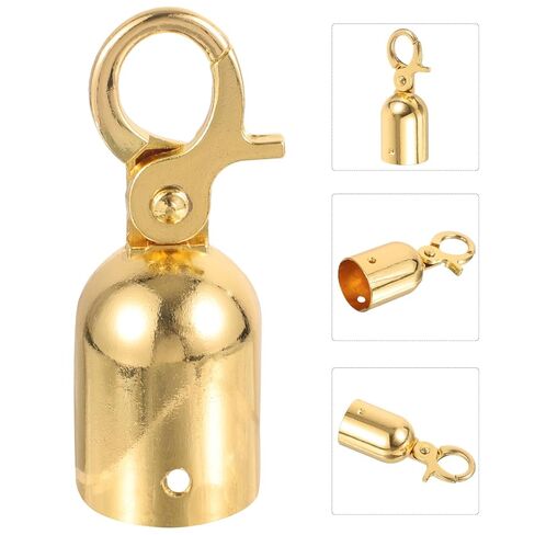 Didiseaon Rope End Stopper Cord End Cap with Titanium Snap Hook, Stainless Steel Rope Hook for Guardrail and Event Barrier, Small Size Cord Lock for Decking and Crowd Control in Saudi Arabia
