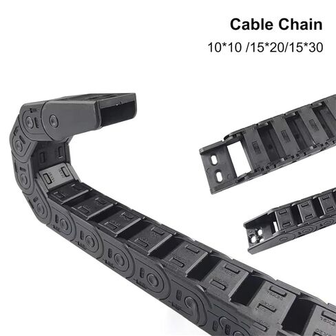 Cable Chain 7 * 7 10 * 10 15 * 20 15 * 30mm 1M Non-Opening Semi-Enclosed Plastic Drag Chain Drive Drag Chain Machine(10x10 mm) in Saudi Arabia