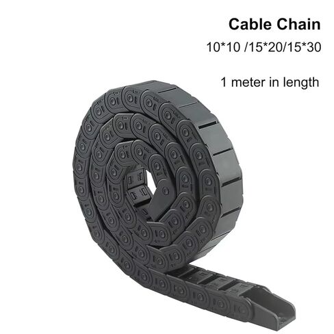 Cable Chain 7 * 7 10 * 10 15 * 20 15 * 30mm 1M Non-Opening Semi-Enclosed Plastic Drag Chain Drive Drag Chain Machine(10x10 mm) in Saudi Arabia