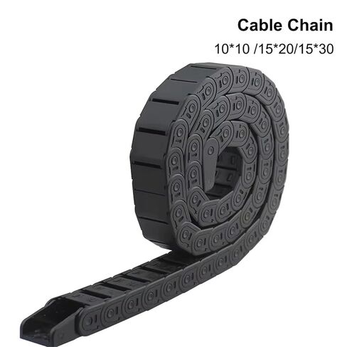 Cable Chain 7 * 7 10 * 10 15 * 20 15 * 30mm 1M Non-Opening Semi-Enclosed Plastic Drag Chain Drive Drag Chain Machine(10x10 mm) in Saudi Arabia