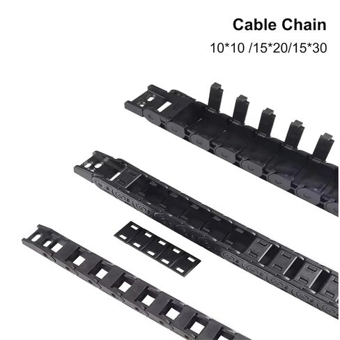 Cable Chain 7 * 7 10 * 10 15 * 20 15 * 30mm 1M Non-Opening Semi-Enclosed Plastic Drag Chain Drive Drag Chain Machine(10x10 mm) in Saudi Arabia