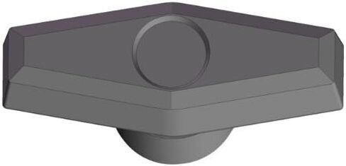 مكونات مبتكرة AN6C-T5-B-21 2.00 بوصة مقبض T أعمى 3/8-16 إدراج زنك فولاذي أسود pp (عبوة من 10) in Kuwait