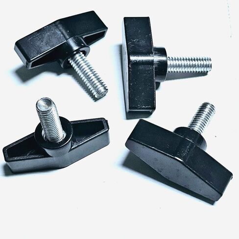 4-Pack. Wing T Knob, 3/8-16 Thread Size- Male-Heavy Duty Head Diameter 2-1/8" in Kuwait