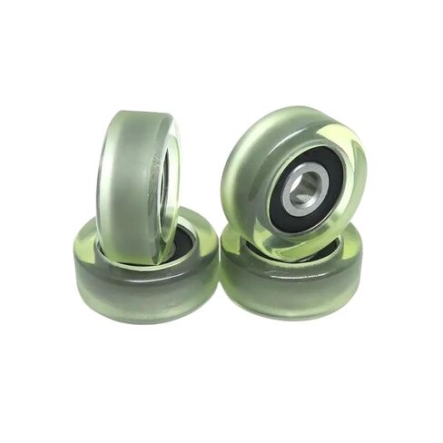 5 Pieces 6mm Inner Diameter 26mm PU Molded Bearing Pulley 6x26x10mm PU62626-10 Outer Soft Rubber Roller Polyurethane Coated Wheel in Saudi Arabia