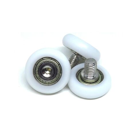 4 Pieces BSR69622-7C1L8M6 POM Round Pulley with M6 Screw OD 22mm Nylon Coated Plastic Bolt Roller in Saudi Arabia