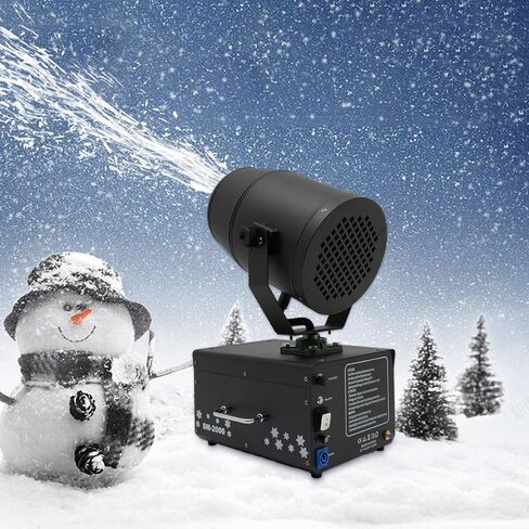 Snow Machines for Outdoor Indoor, 1200W Shaking Head Artificial Snowflake Machine with Wireless Remote Control Fake Snow Maker Machine for Party Christmas Wedding Photography Parties DJ Stage Parades in Kuwait