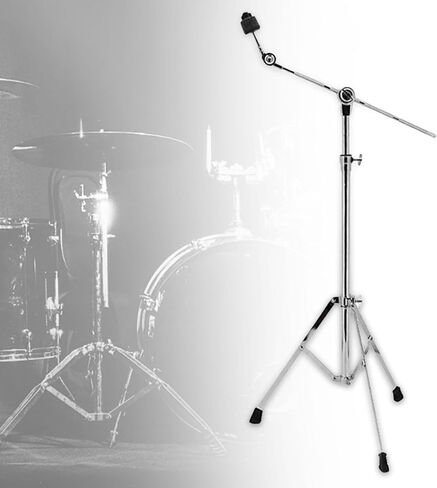 Cymbal Stand Percussion Mount Holder Full Metal Adjustable Height Accessory Stable Triangular Stand in Kuwait